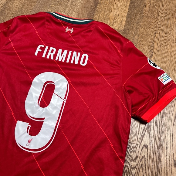 Nike Liverpool FC Roberto Firmino 2021 2022 Red Home Soccer Jersey Mens XL - Picture 3 of 11